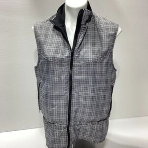 Kerrits On Course Gray Plaid Vest Riding Vest Lightweight L
